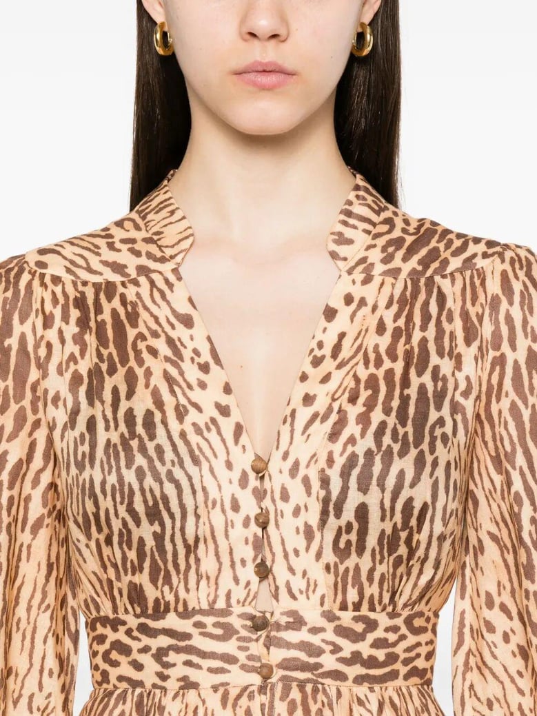 cascadian plunge midi dress by Selfnex