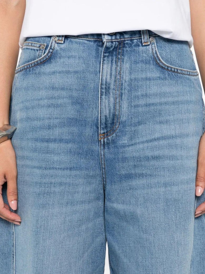 cocoon logo-patch jeans by Selfnex