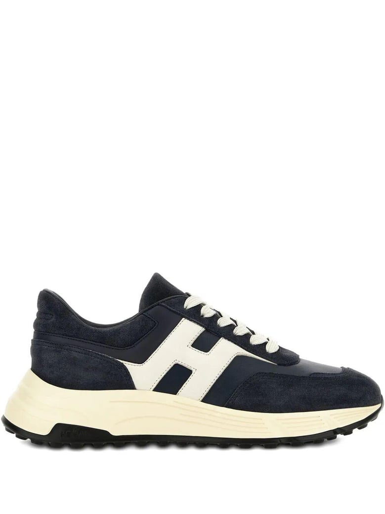 hyperlight suede and nappa leather sneakers by Selfnex
