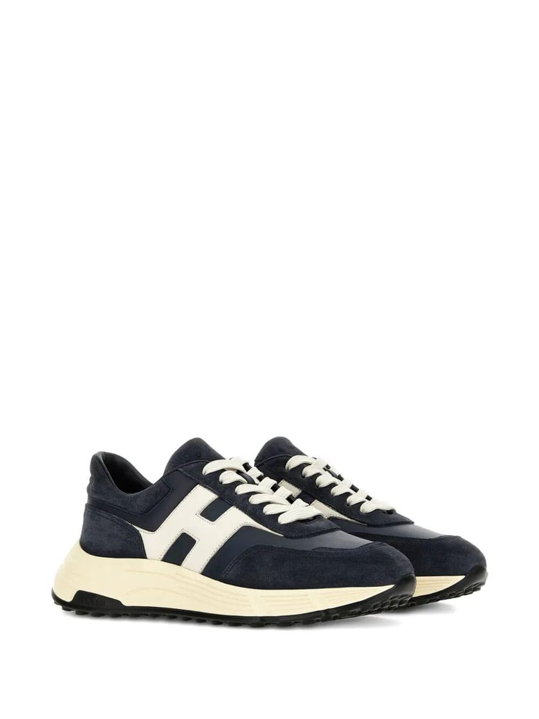 hyperlight suede and nappa leather sneakers by Selfnex