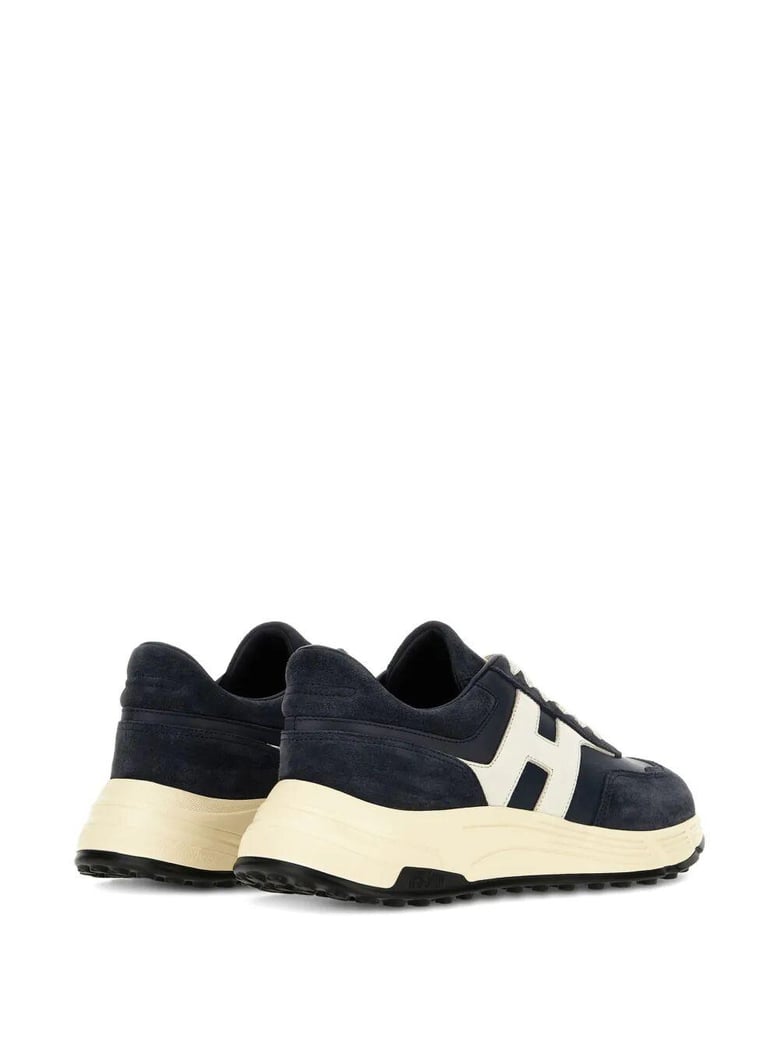 hyperlight suede and nappa leather sneakers by Selfnex