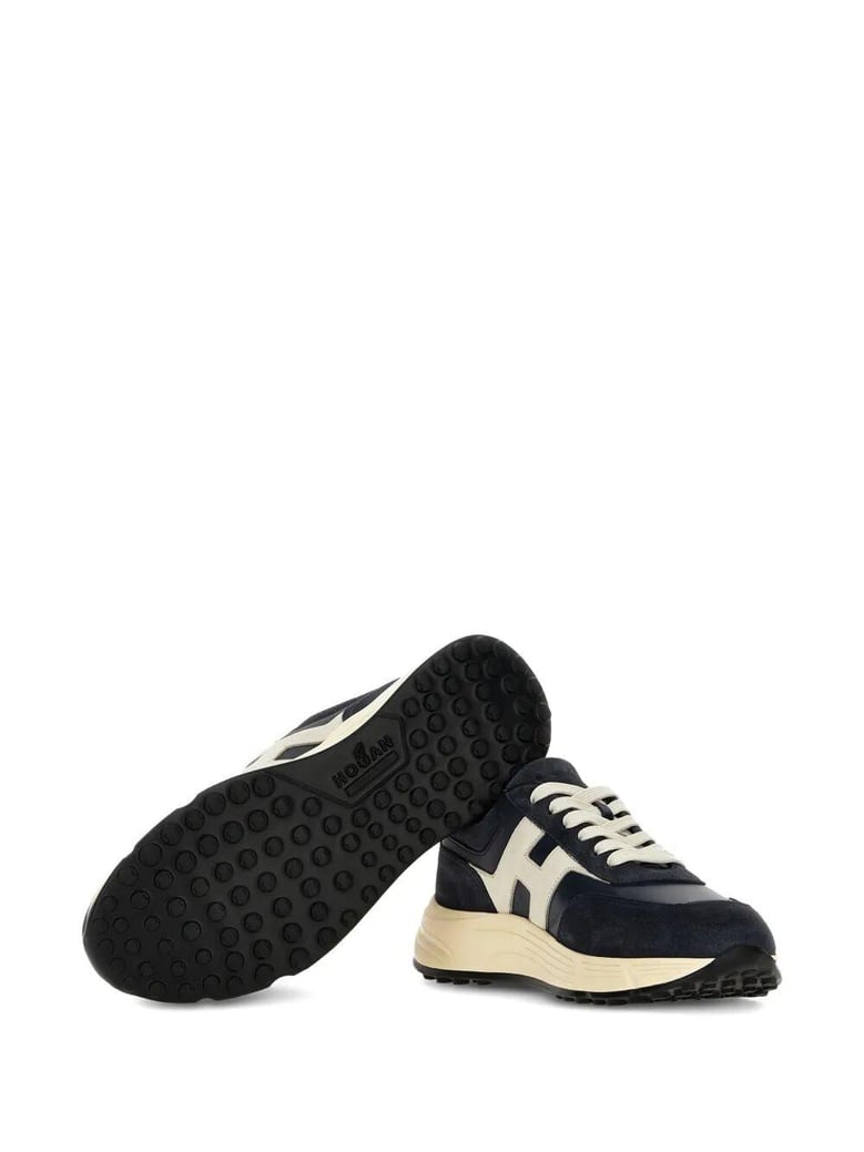 hyperlight suede and nappa leather sneakers by Selfnex