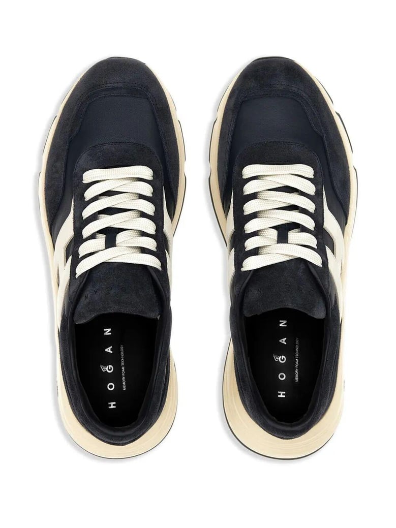 hyperlight suede and nappa leather sneakers by Selfnex