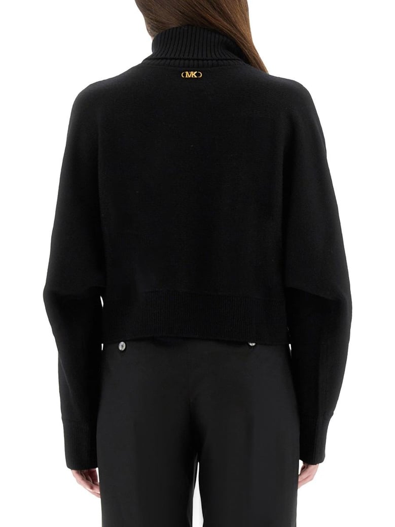 black merino wool sweater by Selfnex