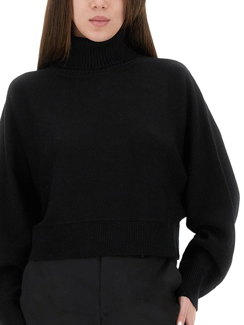 black merino wool sweater by Selfnex