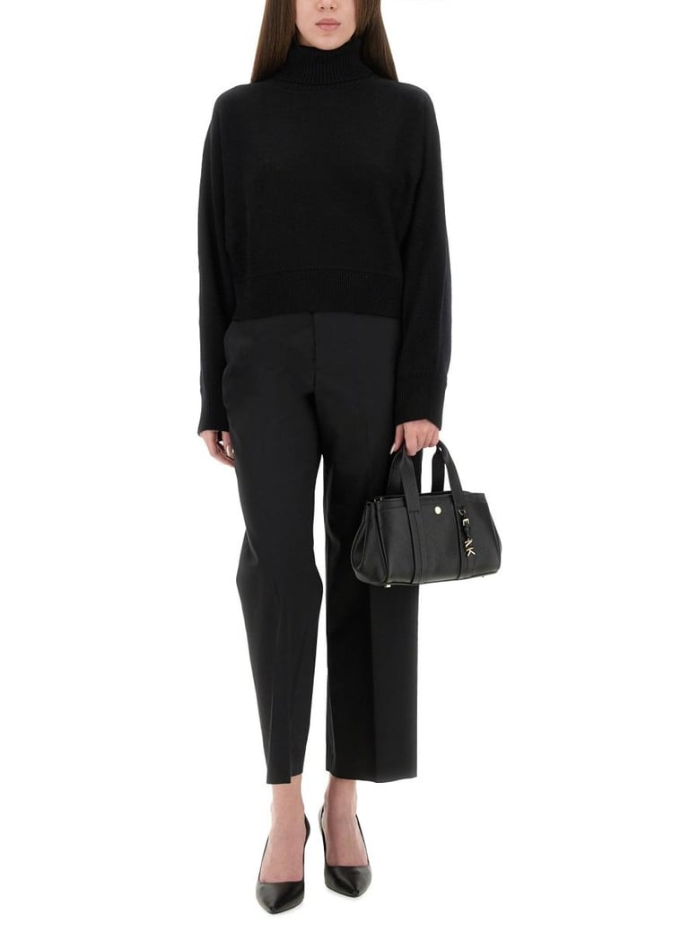 black merino wool sweater by Selfnex