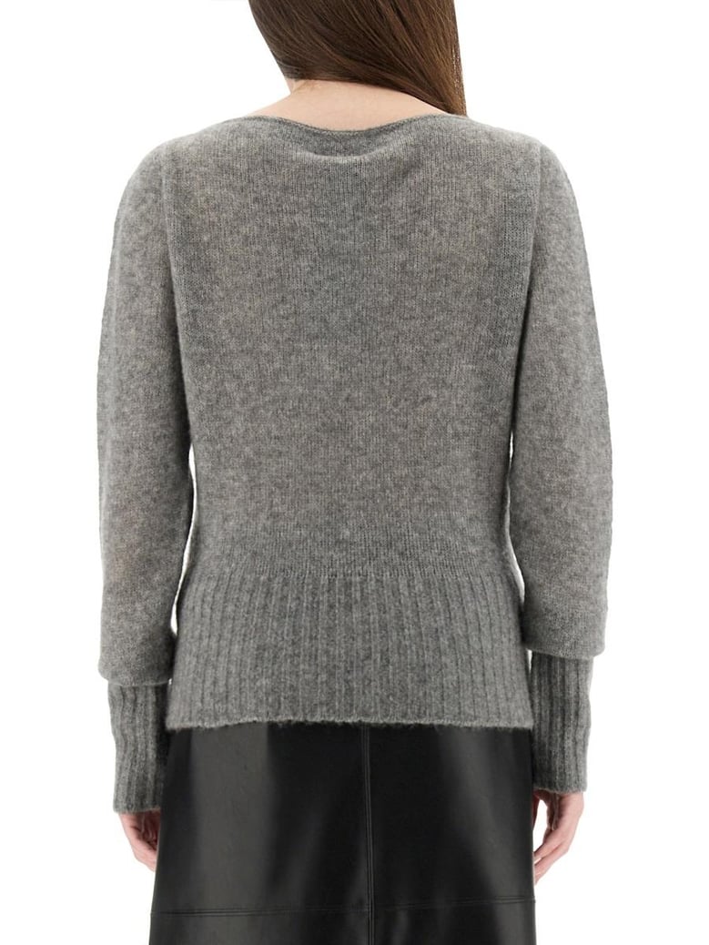 grey cashmere silk sweaters by Selfnex