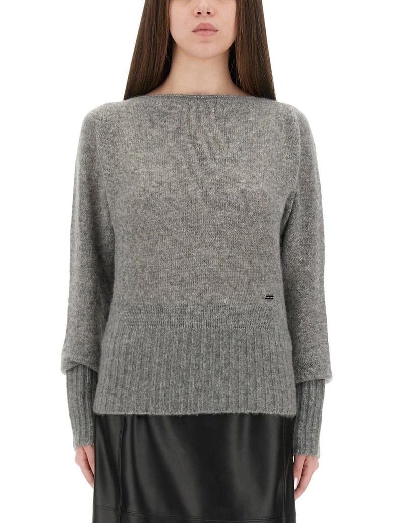 grey cashmere silk sweaters by Selfnex