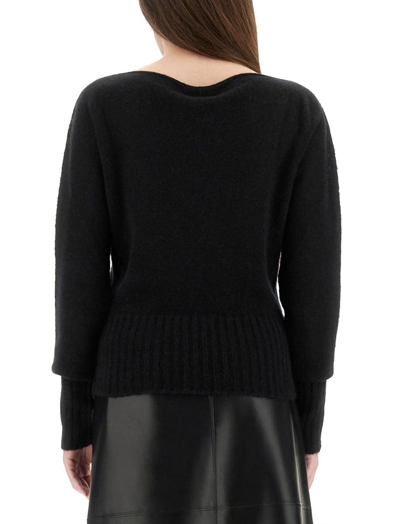 black cashmere silk sweaters by Selfnex