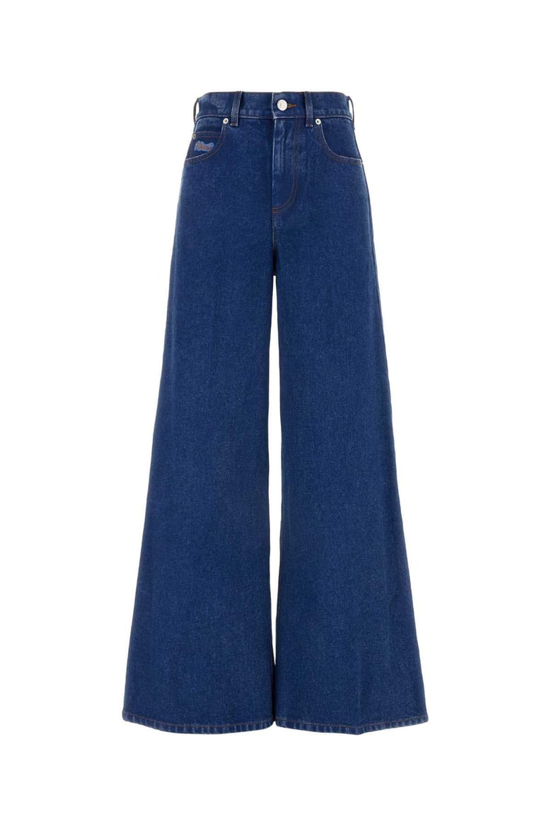 blue cotton trousers by Selfnex