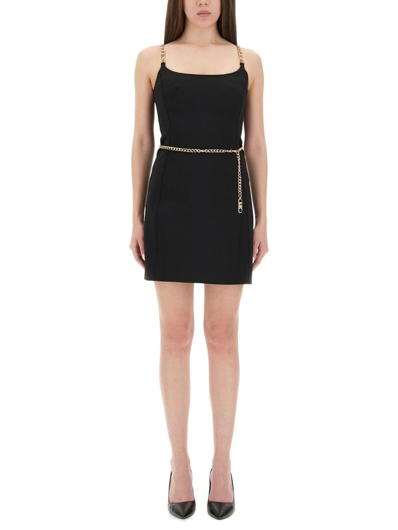 black recycled polyester dress by Selfnex