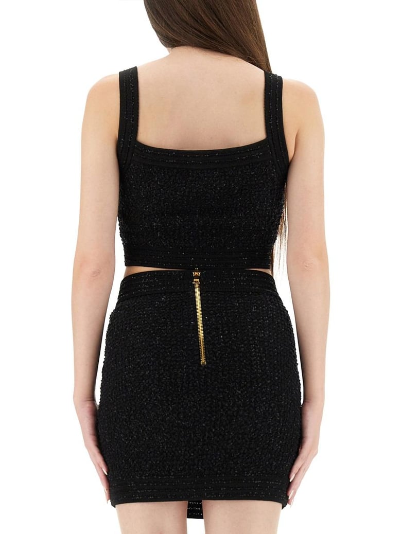 black viscose cotton tops by Selfnex