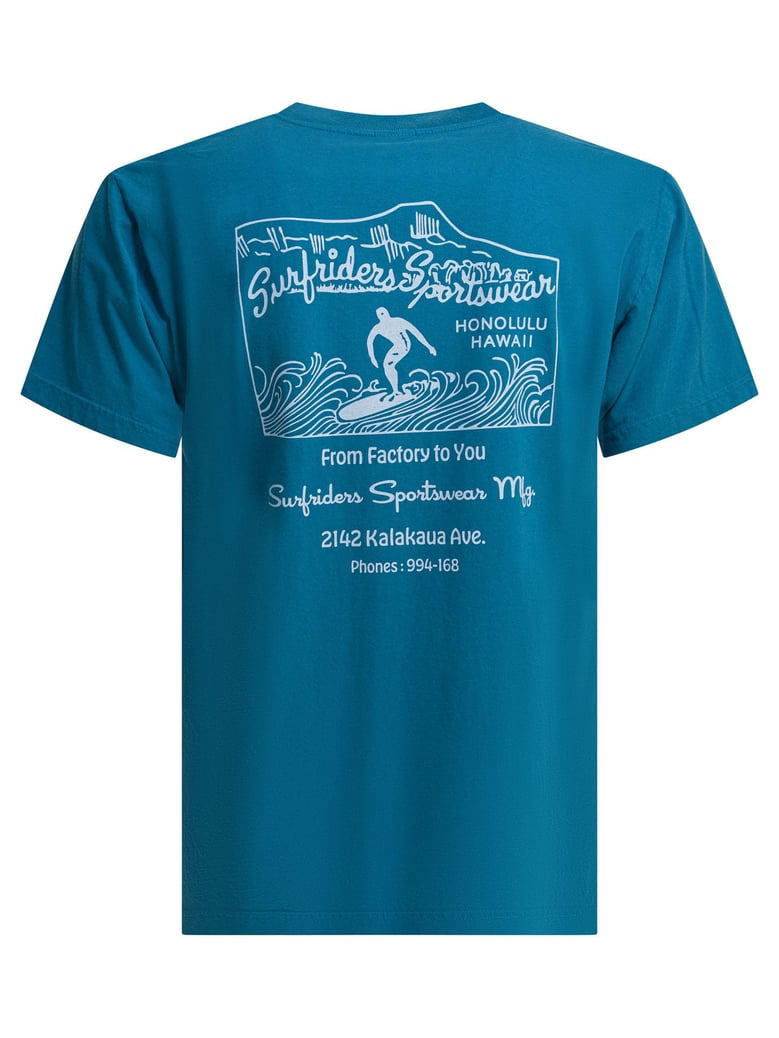 blue cotton t-shirt by Selfnex