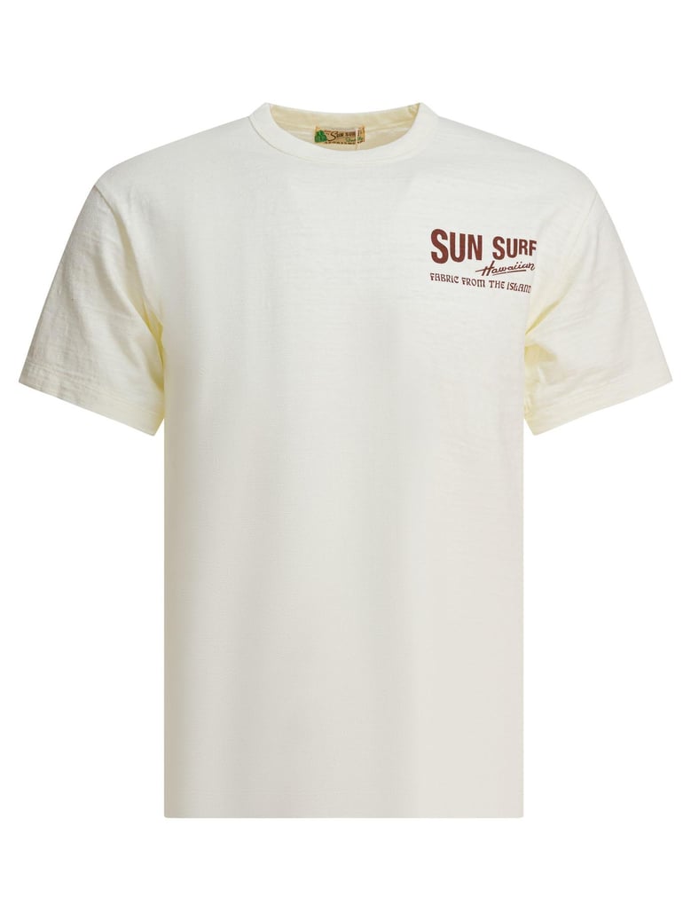 beige cotton t-shirt by Selfnex
