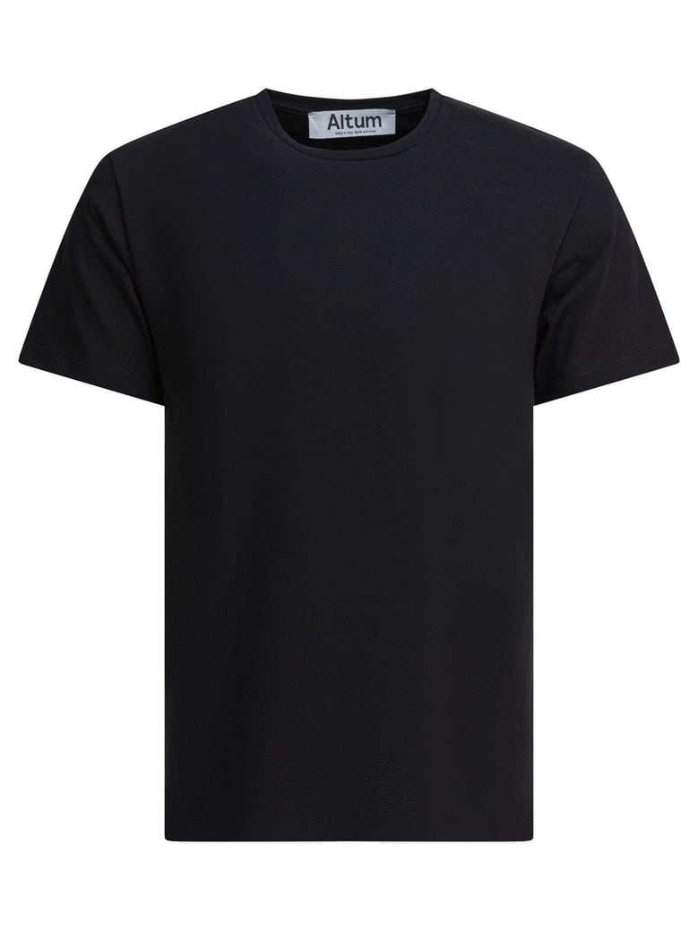black cotton t-shirt by Selfnex