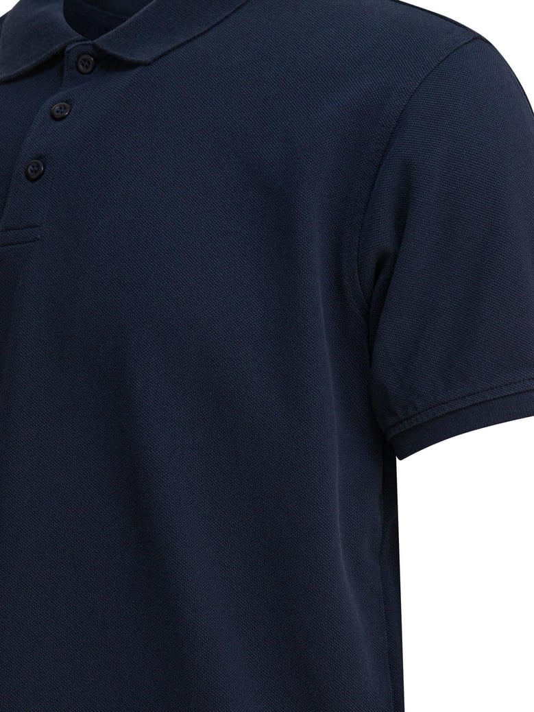 blue cotton polo shirt by Selfnex