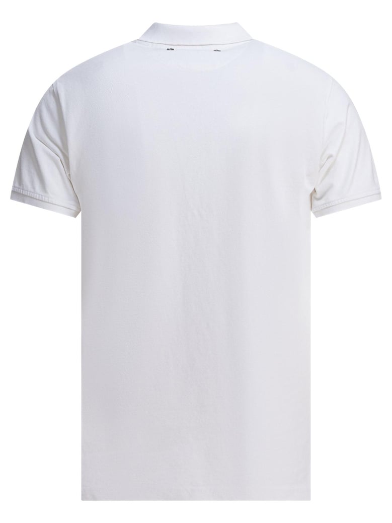 white cotton polo shirt by Selfnex