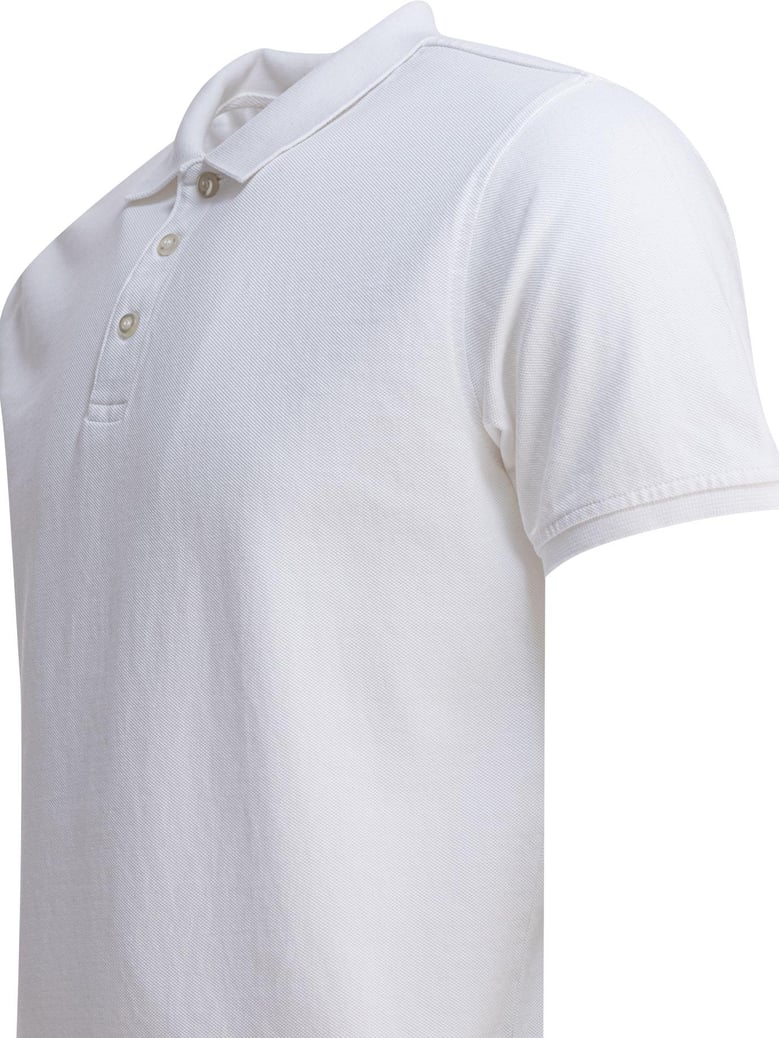 white cotton polo shirt by Selfnex