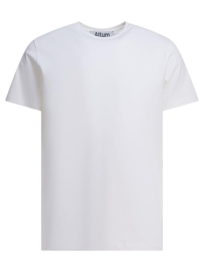 white cotton t-shirt by Selfnex