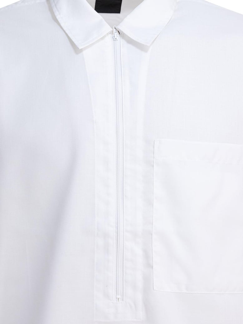 white polyester shirt by Selfnex