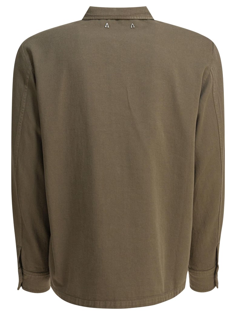 green cotton jacket by Selfnex