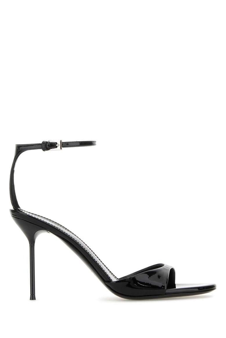 black leather lidia sandals by Selfnex
