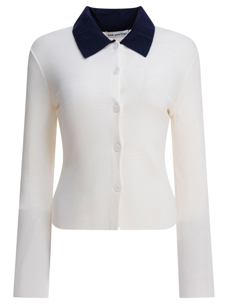 beige wool knitwear by Selfnex