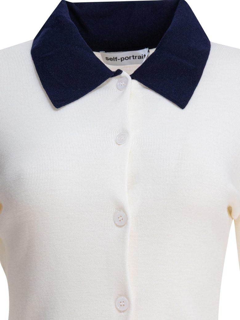 beige wool knitwear by Selfnex