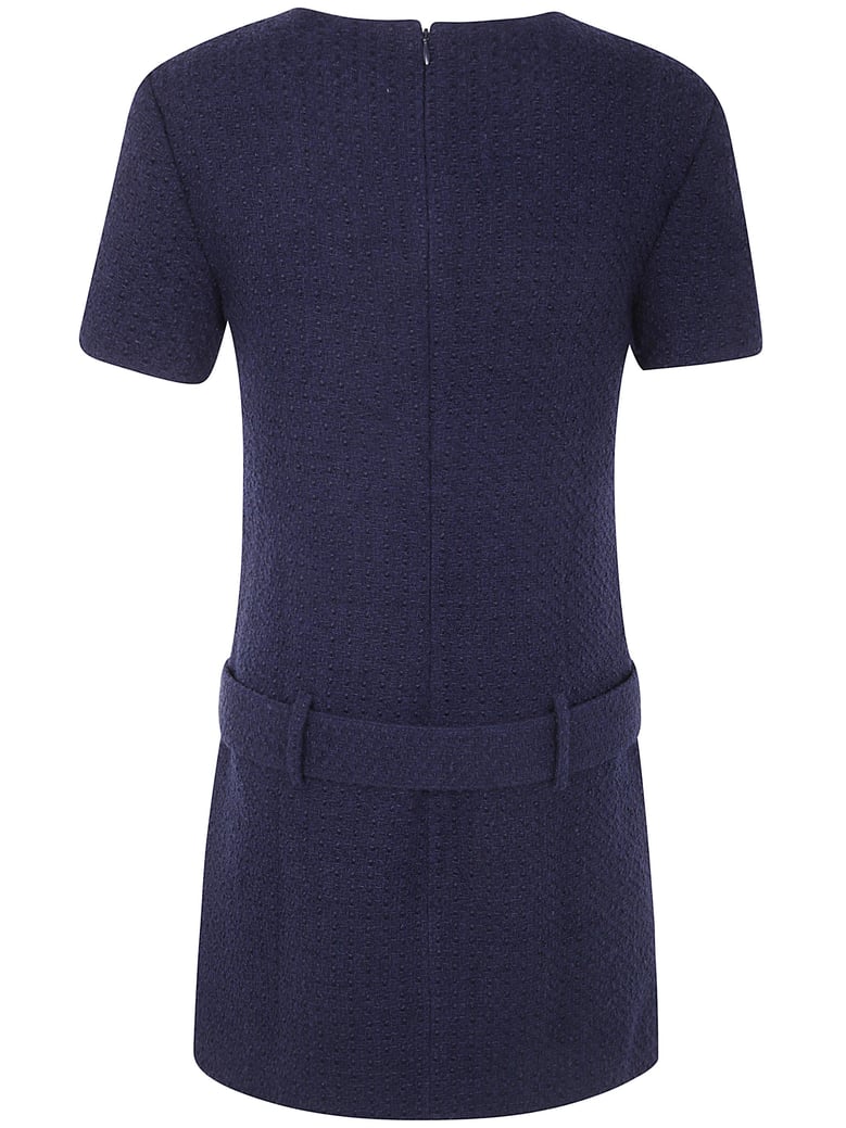 blue polyamide dress by Selfnex