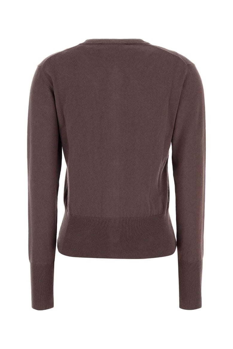 brown cotton cashmere sweaters by Selfnex