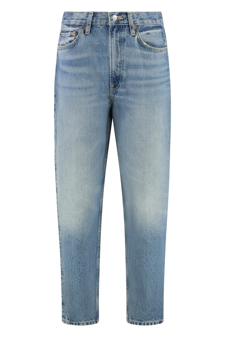 high-rise boyfriend jeans by Selfnex
