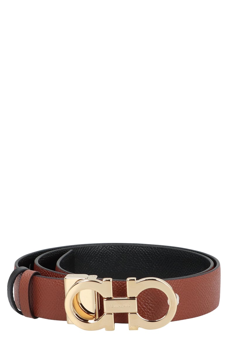 gancini reversible leather belt by Selfnex