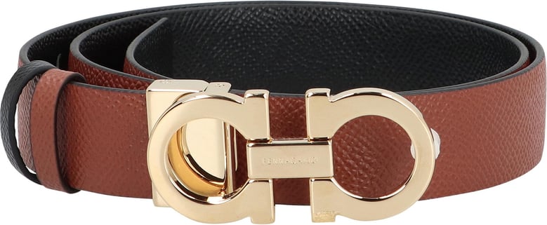 gancini reversible leather belt by Selfnex