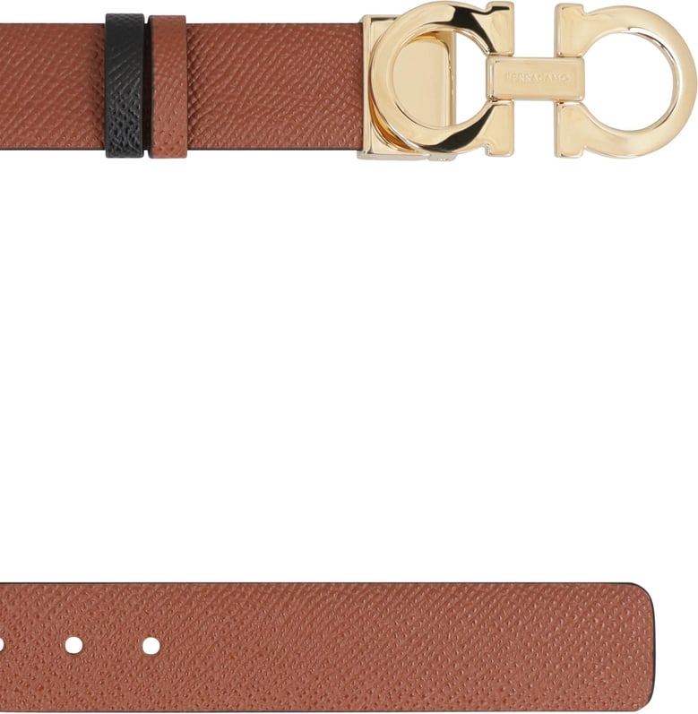gancini reversible leather belt by Selfnex