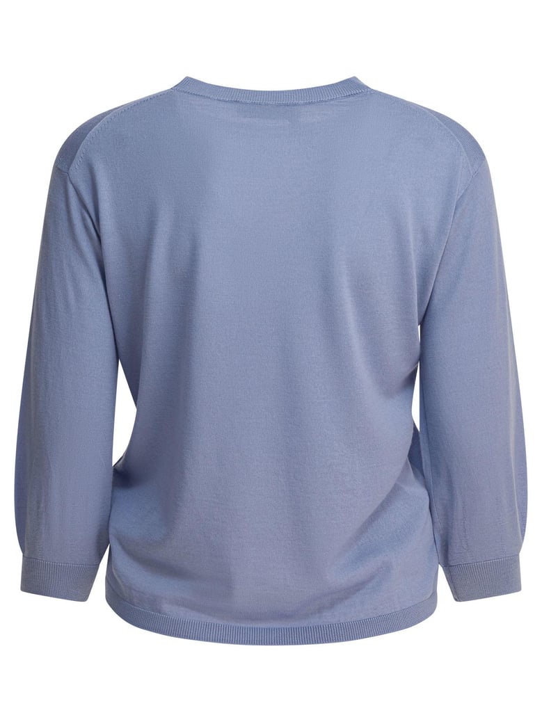 light blue wool knitwear by Selfnex