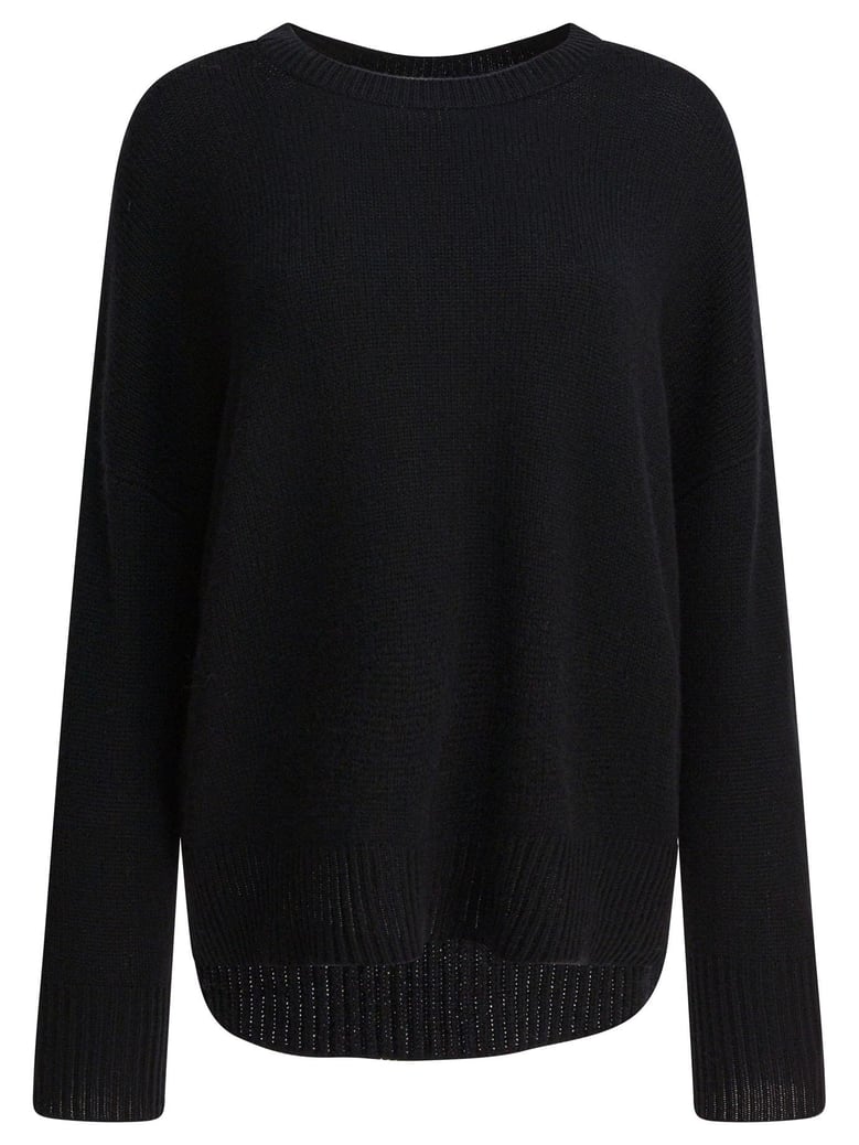 black knitted cashmere knitwear by Selfnex