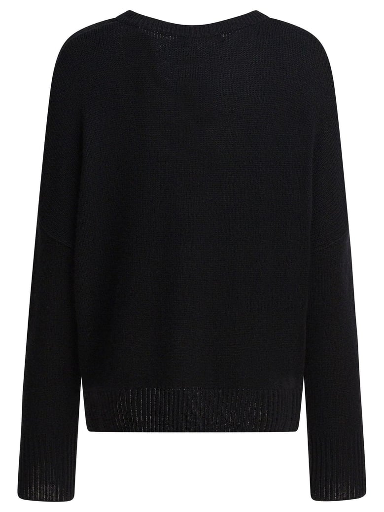 black knitted cashmere knitwear by Selfnex