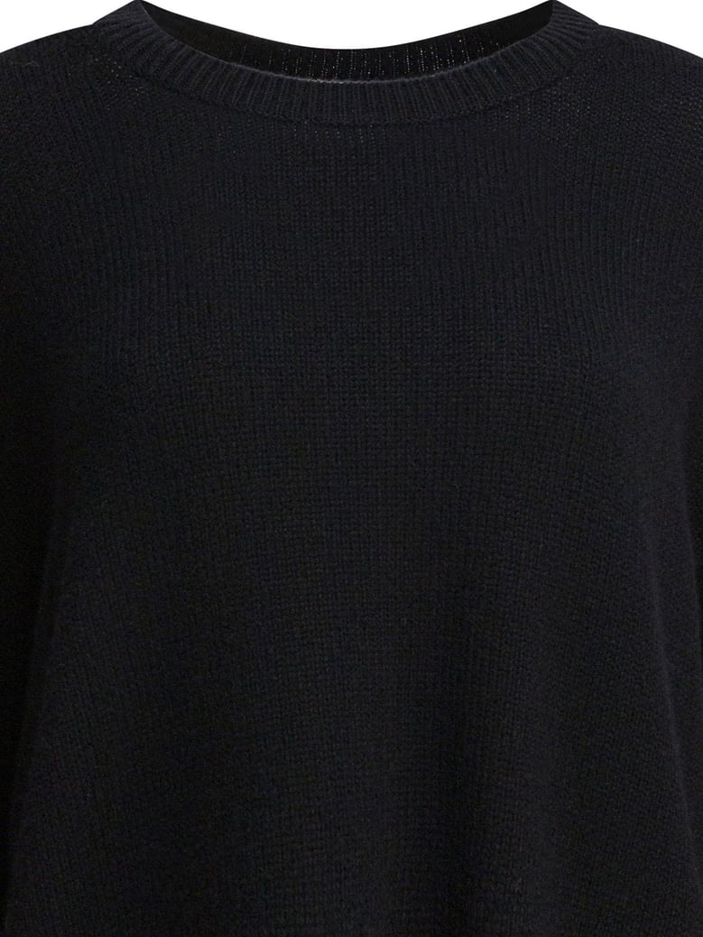black knitted cashmere knitwear by Selfnex