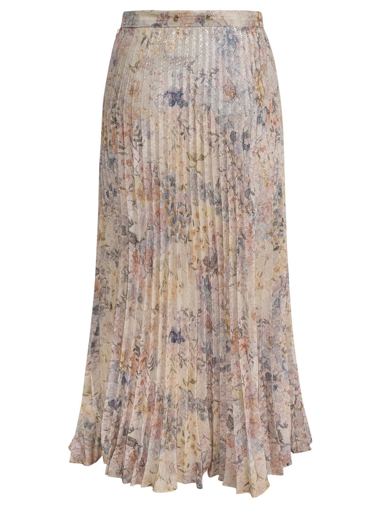 journey w s plisse skirt ora all-over sequins over printed by Selfnex