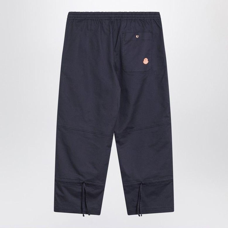 blue trousers in cotton gabardine by Selfnex
