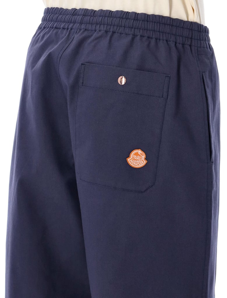 blue trousers in cotton gabardine by Selfnex