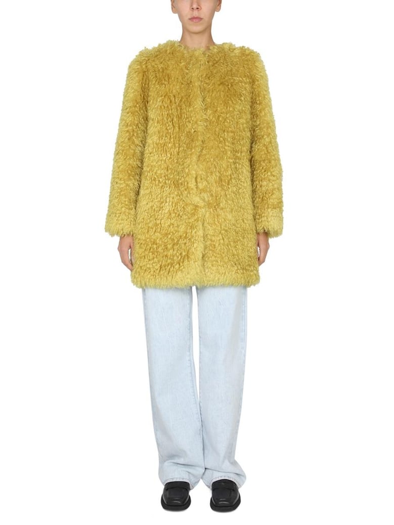 faux fur coat by Selfnex