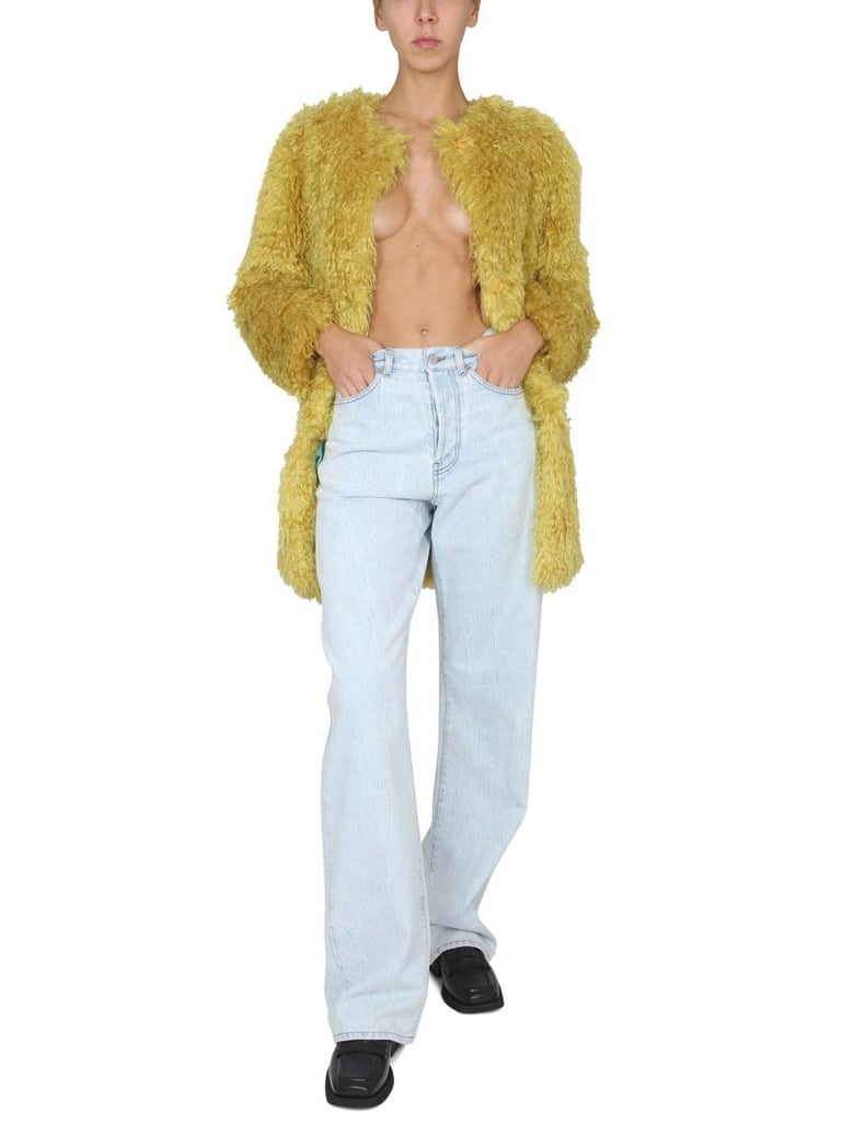 faux fur coat by Selfnex
