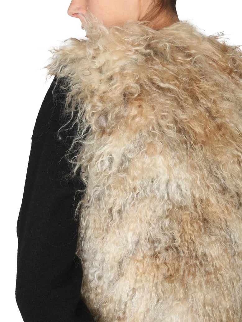 mohair fur vest by Selfnex