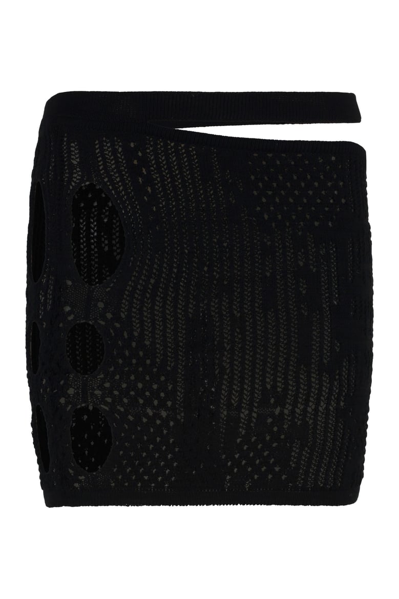 knitted mini skirt by Selfnex