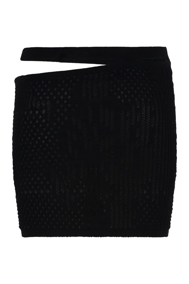 knitted mini skirt by Selfnex