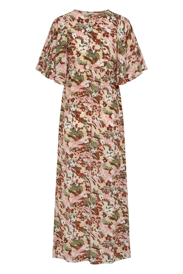 lucia printed silk dress by Selfnex