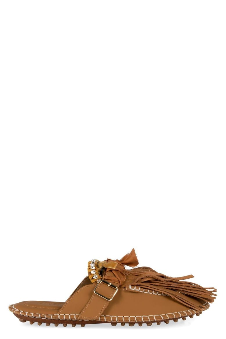 puli leather mules by Selfnex