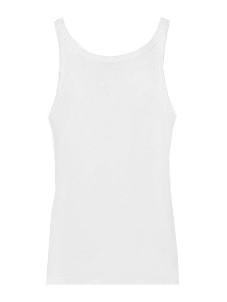 white cotton blend t-shirts and polos by Selfnex