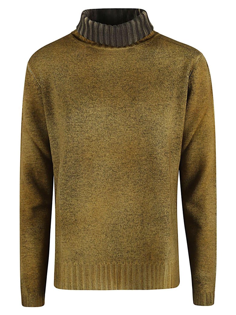 wool and cashmere blend turtleneck sweater by Selfnex